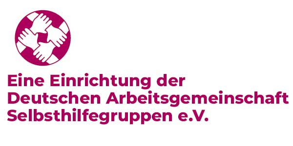 Logo "DAG SHG" – Eine Einrichtung der Deutschen Arbeitsgemeinschaft Selbsthilfegruppen e.V.